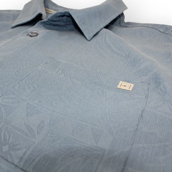 Medium JackO'Neill Aloha Shirt SkyBlue ShortSleeve Collar AlloverPrint Outdoor - Picture 5 of 10